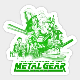 Metal Gear Solid (Green Shade Version) Sticker